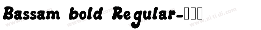Bassam bold Regular字体转换 Bassam bold Regular字体转换